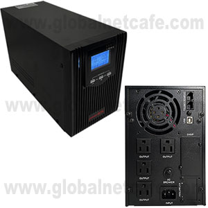 1000VA, 1000WATTS UPS Y REGULADOR  POWERBOX 220V PBR1000I INTERACTIVO 4TOMAS 100% Nuevo