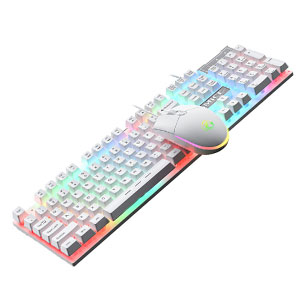 TECLADO+MOUSE USB GAMING IMICE AN-350 BLANCO 100% Nuevo