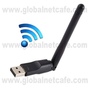ADAPTADOR DE RED WIFI INALAMBRICO USB 2.4GHZ 150MPBS ANTENA 
