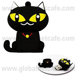MEMORIA  USB     8GB  GATA NEGRA 100% Nuevo