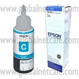 TINTA  T664220 ORIGINAL AZUL L200, L210, L350, 355, 375, 1300 (70ML) 100% Nuevo